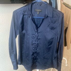 Banana Republic, navy blue classic shirt